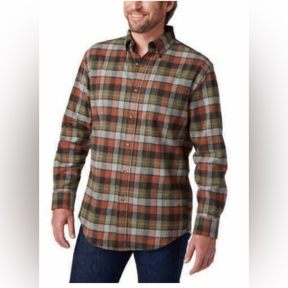 Men’s Pendleton Plaid Cotton Flannel Mason Shirt size XXL